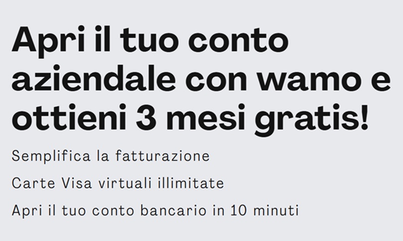 wamo 3 mesi gratis