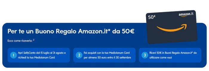 SelfyConto Buono Amazon 50 euro