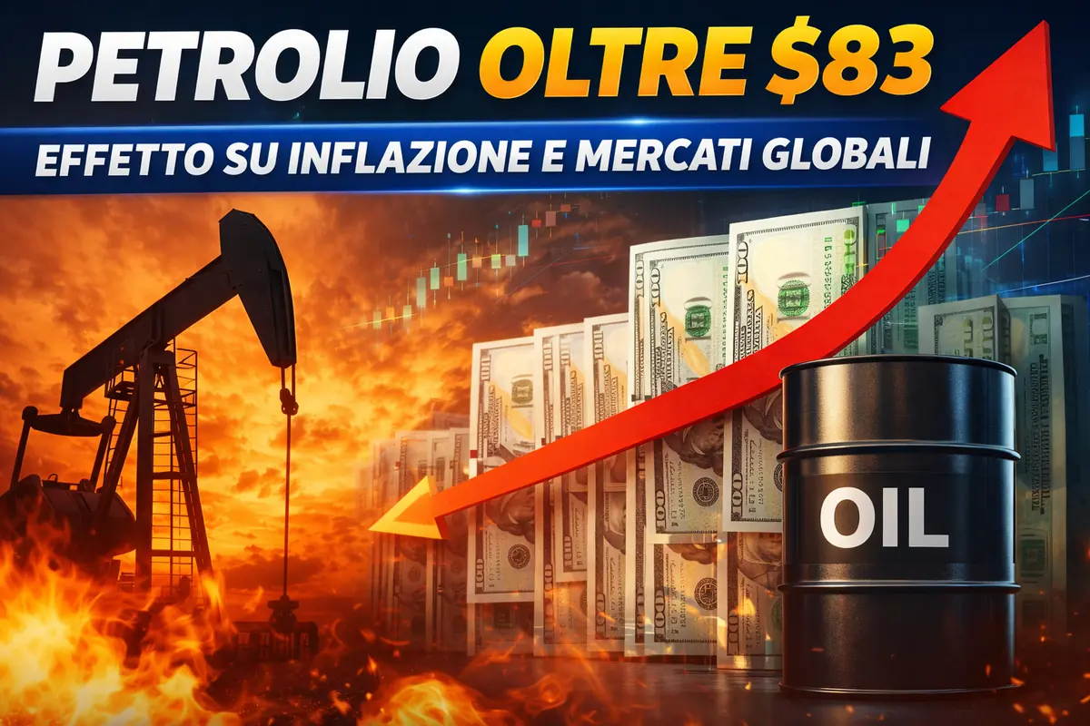 Petrolio in corsa sopra gli 83 dollari, cosa cambia ora per inflazione, mercati e crescita globale