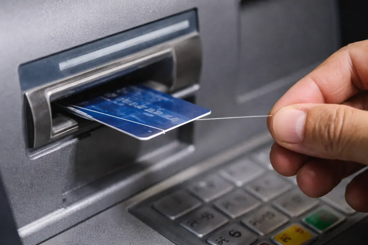 Bancomat truccato: un filo invisibile ti ruba tutti i soldi senza che tu te ne accorga